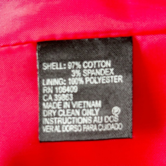 Tahari ASL Women’s Red Long Sleeve Belted Gold Hardware Skirt Suit Size 14 - Picture 12 of 14